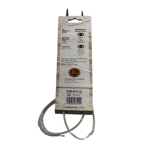 Lion Brand Yarns Bamboo Circular Knitting Needles Size US 7 29 Inch New - Picture 2 of 7